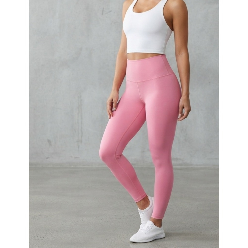 All in Motion Pink Super Flex Ultra High‎ Rise 7/8 Length Leggings Small